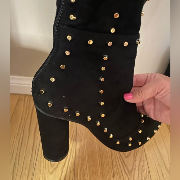 Thigh High Studded Boots - Picture 7 of 7